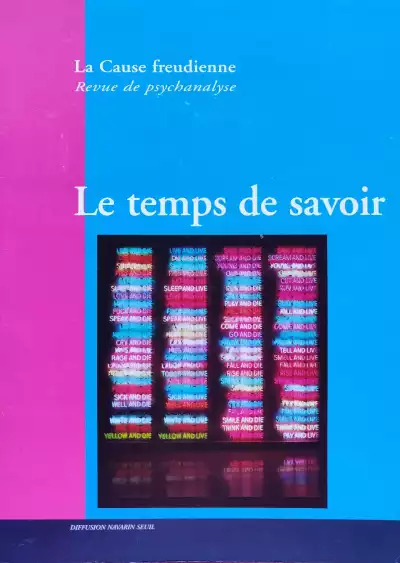La nouvelle alliance conceptuelle de l'inconscient et du temps chez Lacan